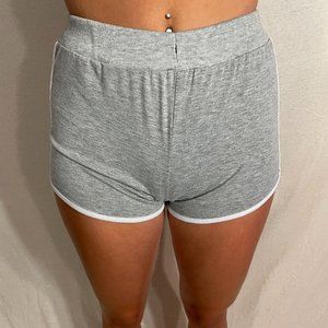 Gray Cotton Shorts